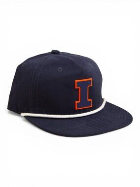 Illinois Fighting Illini Navy 3D Classic Rope Hat- Navy/ White